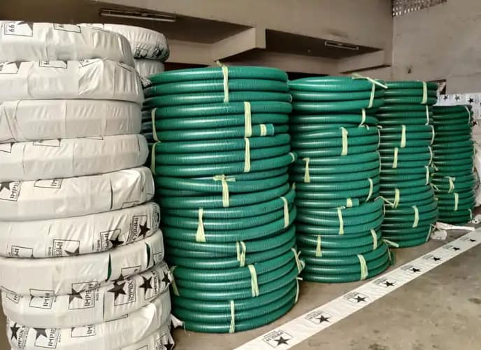 PVC Suction Light Duty Hose (Green)