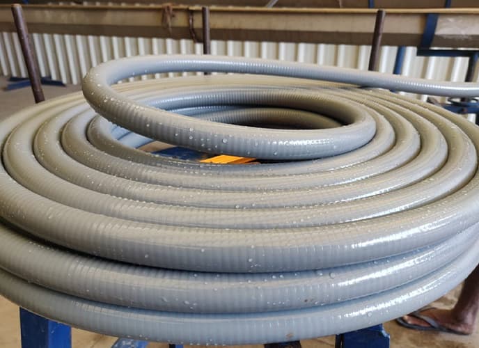 PVC Suction Medium Duty Hose (Grey)