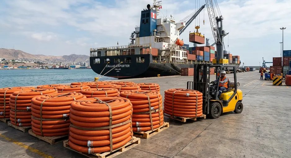 Orange Suction Pipe Exporter & Supplier to Peru