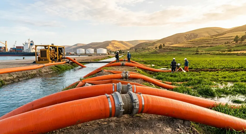 Orange Suction Pipe Exporter & Supplier to Peru