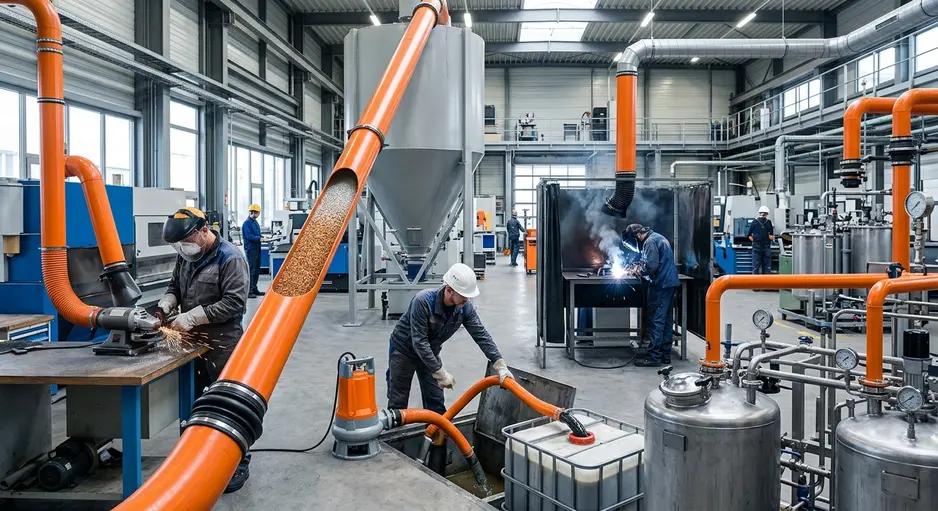 Top 10 Uses of Orange Suction Pipes in Industry